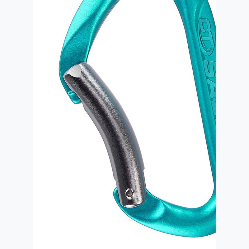 Climbing carabiner Climbing Technology Salto B electricblue/titanium 2