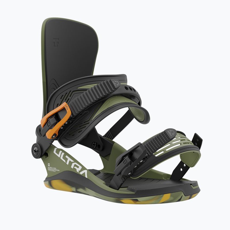 Union Ultra men's snowboard bindings army green