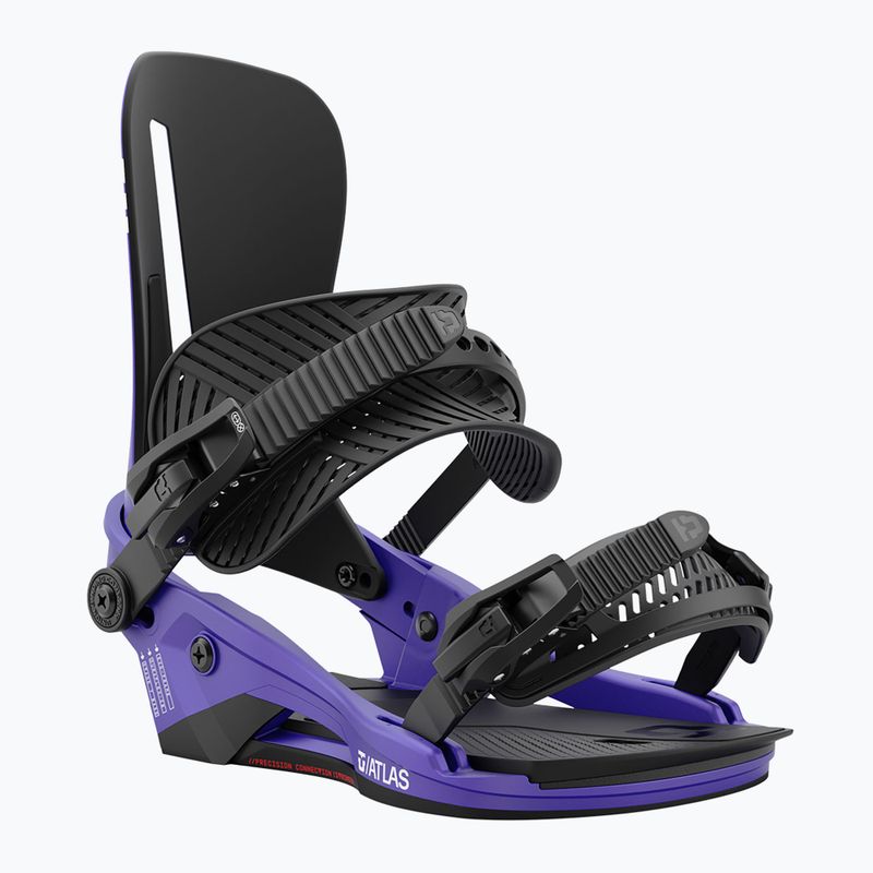 Union Atlas metallic purple men's snowboard bindings