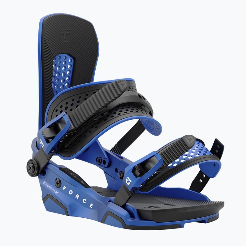 Union Force men's snowboard bindings metallic blue