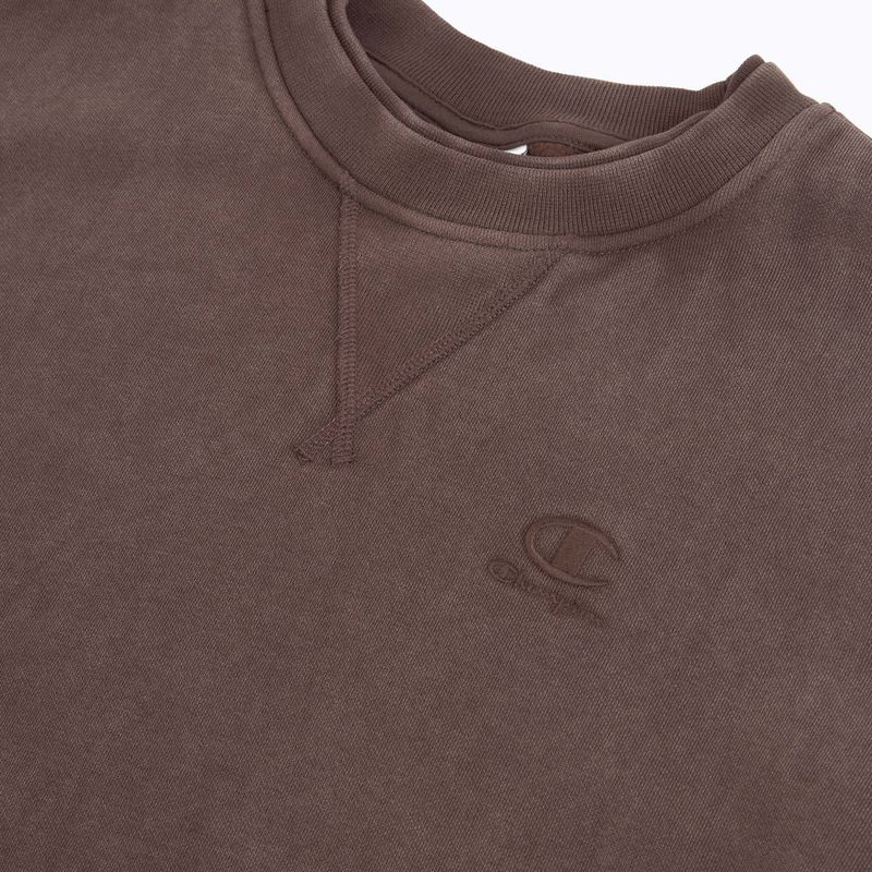Men's sweatshirt Champion 221572 Crewneck Sweatshirt chocolate 3