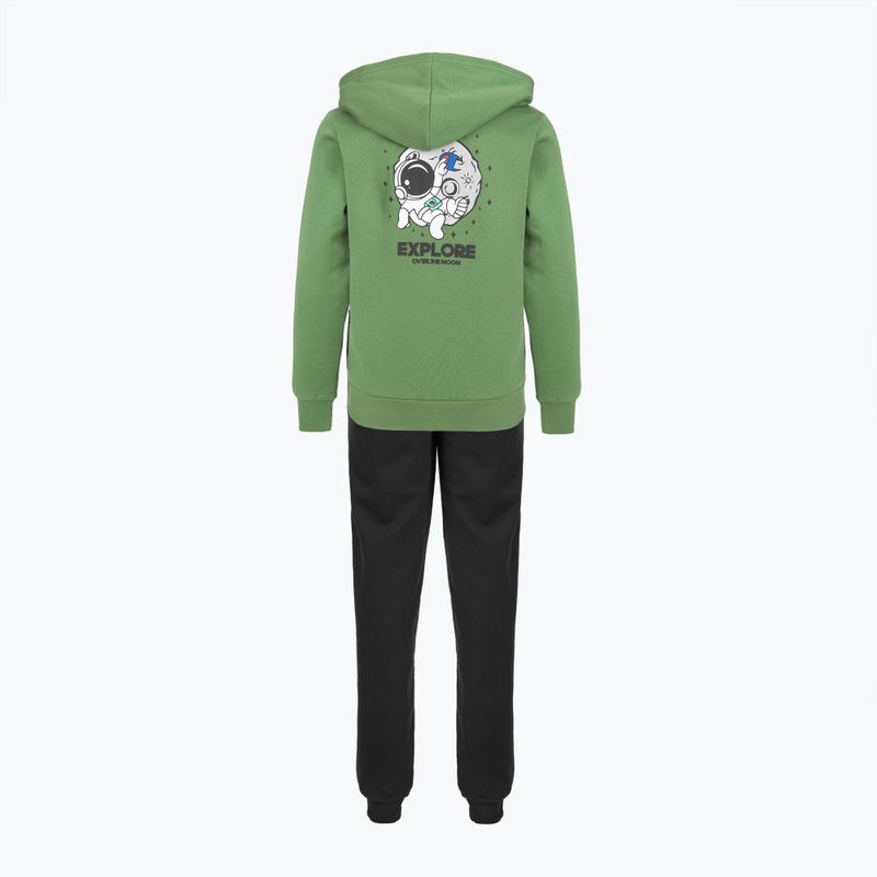 Children's tracksuit Champion 307300 Sweatsuit rock grey/new black 2