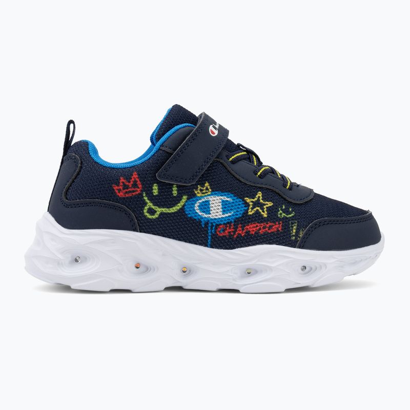 Children's shoes Champion Funfair Print B PS Low Cut new navy/bright atomic teal 2