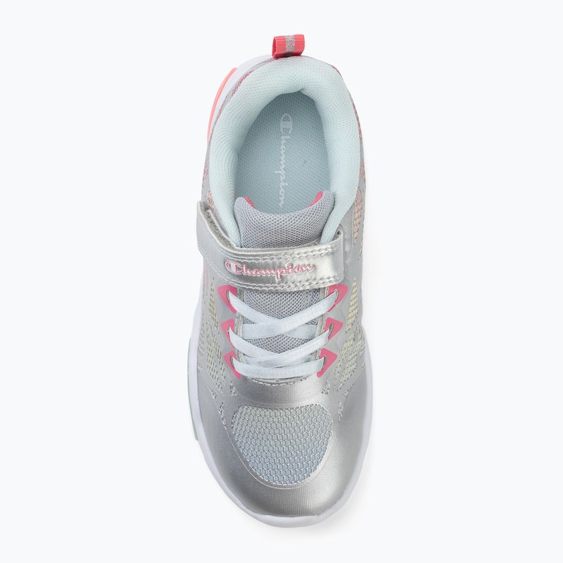 Children's shoes Champion Wave Tri G PS Low Cut silver/blue burgundy/imperial light blue 5