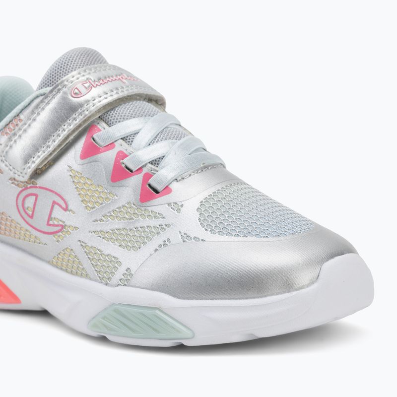 Children's shoes Champion Wave Tri G PS Low Cut silver/blue burgundy/imperial light blue 7