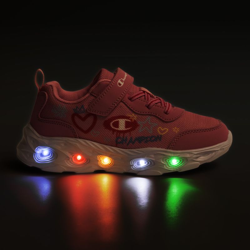 Children's shoes Champion Funfair Print G PS Low Cut blue burgundy/flash/fluorescent pink 8