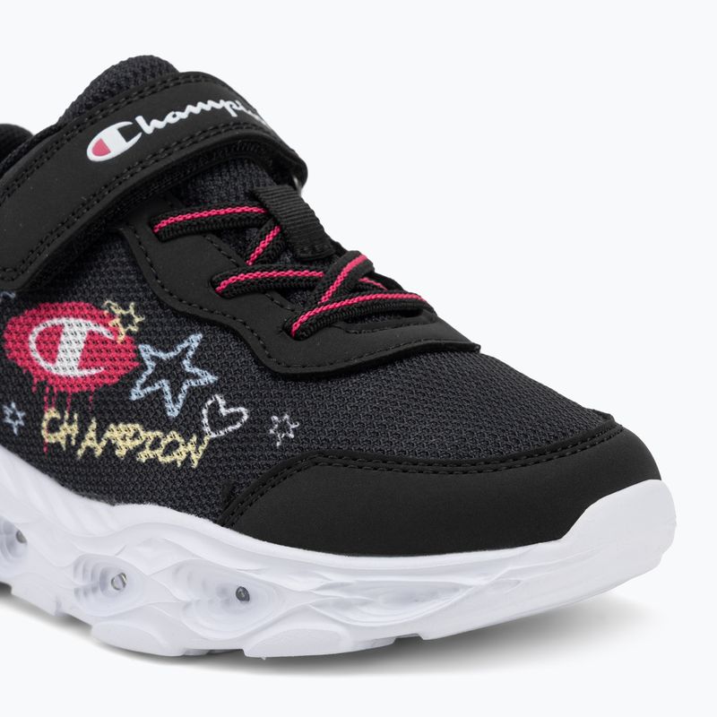 Children's shoes Champion Funfair Print G PS Low Cut new black/fluorescent pink/imperial light blue 7