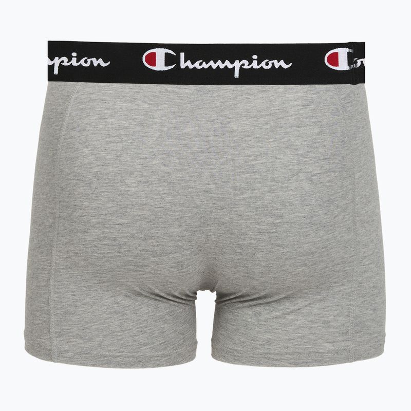 Men's boxers Champion Trunk Knit oxford grey melange/oxford grey melange/black 6