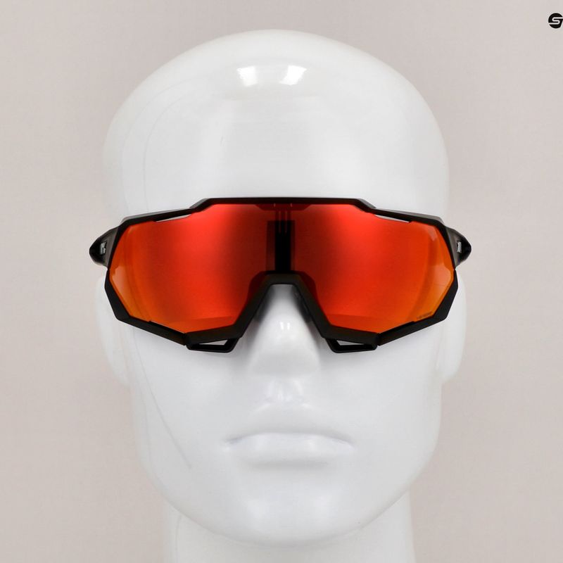 Cycling goggles 100% Speedtrap soft tact black/red multilayer mirror 60012-00004 11
