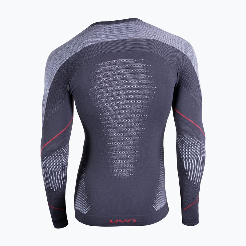 Men's thermal active sweatshirt UYN Evolutyon UW Shirt charcoal/white/red 2