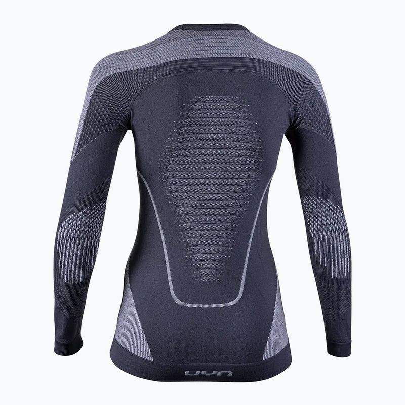 Women's thermal active sweatshirt UYN Evolutyon UW Shirt charcoal/white/light green 2