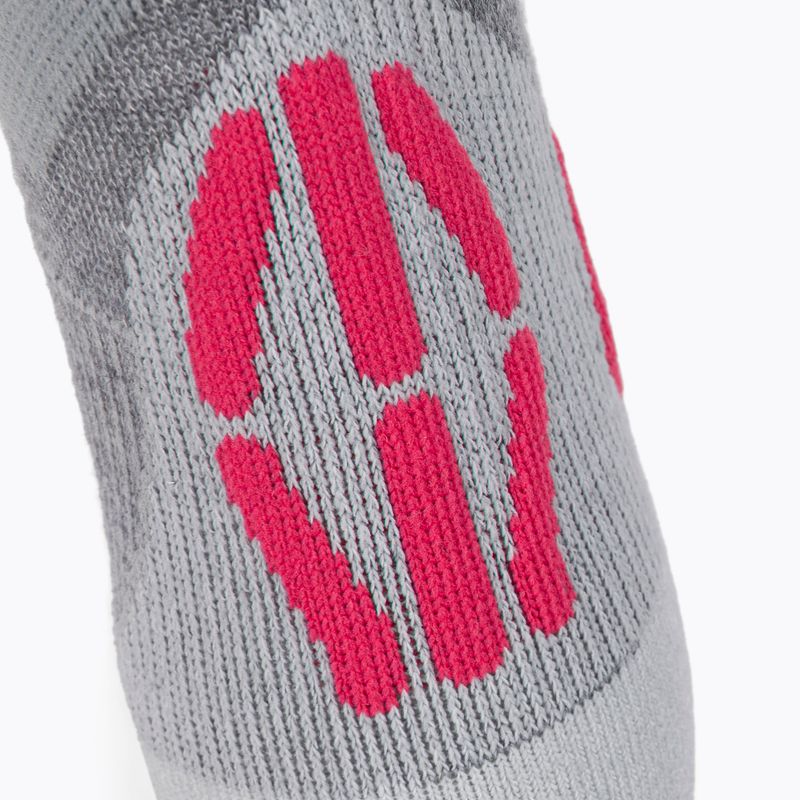 Women's ski socks UYN Ski Touring silver/fuchsia 3