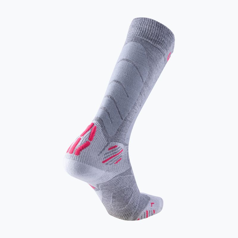 Women's ski socks UYN Ski Touring silver/fuchsia 6