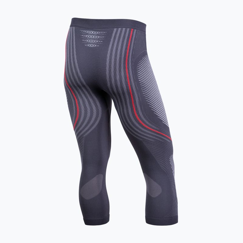 Men's thermoactive pants UYN Evolutyon UW Medium charcoal/white/red 6