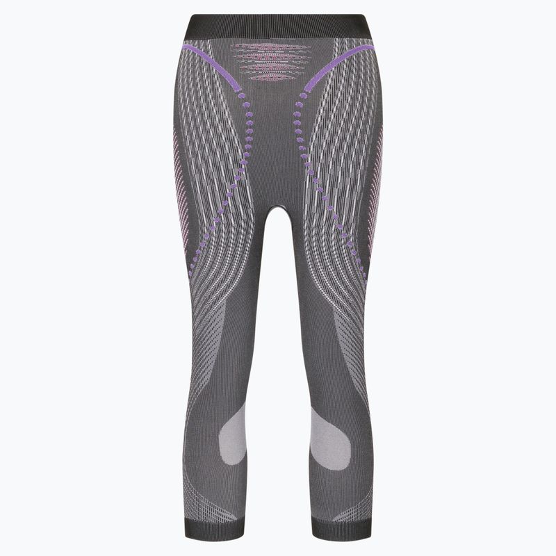Women's thermoactive pants UYN Evolutyon UW Medium anthracite melange/raspberry/purple 2