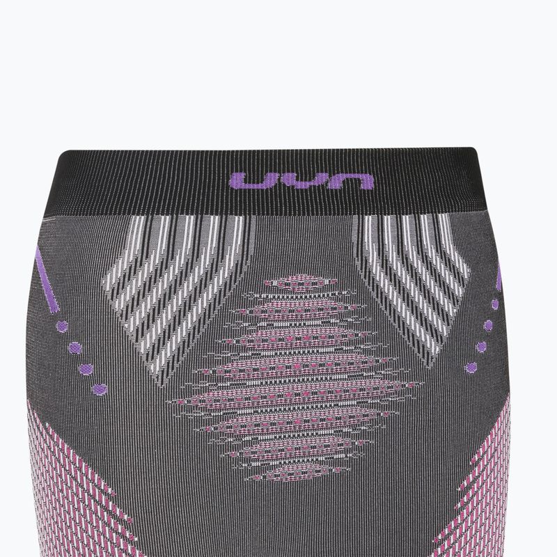 Women's thermoactive pants UYN Evolutyon UW Medium anthracite melange/raspberry/purple 3