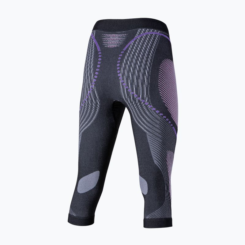Women's thermoactive pants UYN Evolutyon UW Medium anthracite melange/raspberry/purple 6