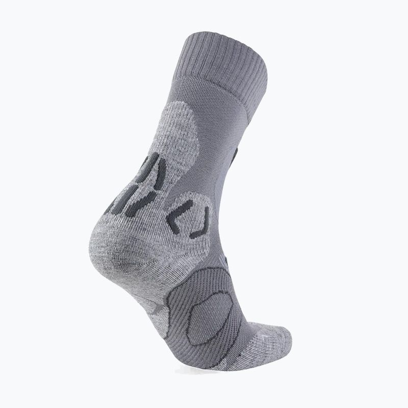 Women's socks UYN Trekking Cool Merino light grey melange/pea 2