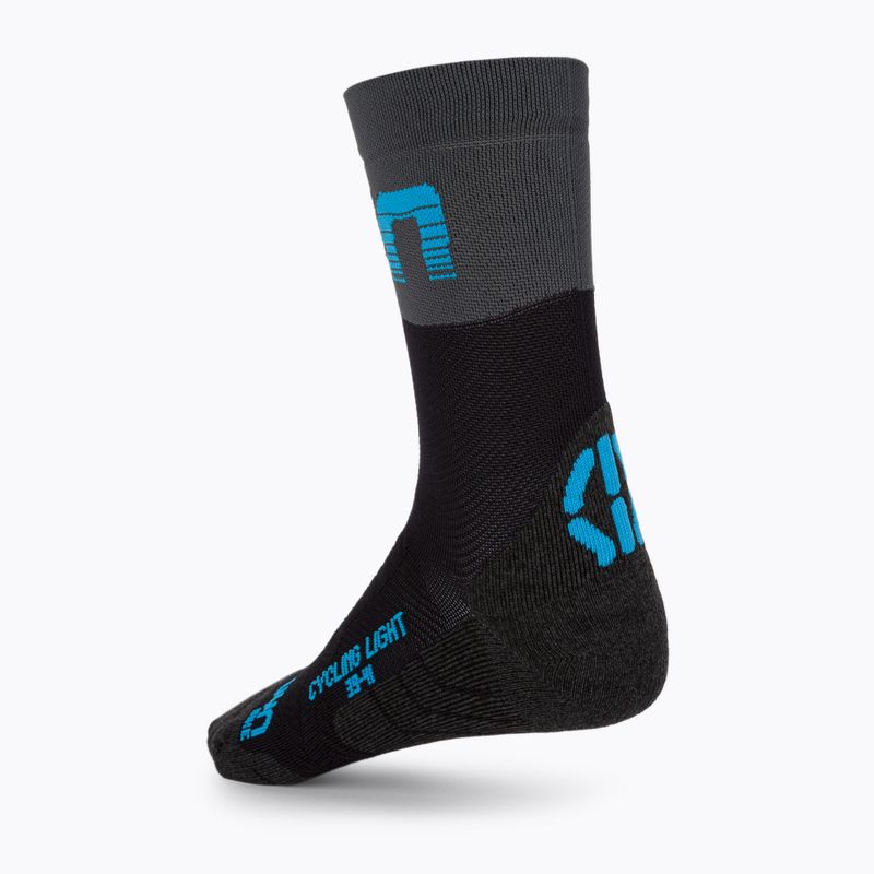 Men's cycling socks UYN Light black /grey/indigo bunting 2