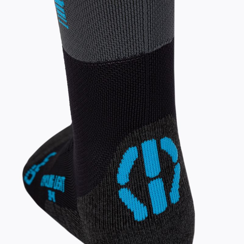 Men's cycling socks UYN Light black /grey/indigo bunting 4