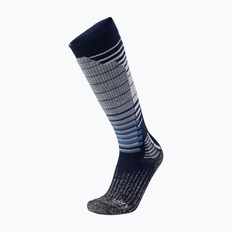 Men's snowboard socks UYN Ski Snowboard dark blue/grey melange 4