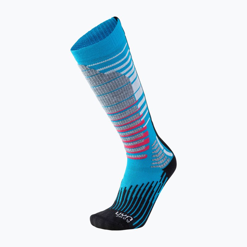 Women's snowboard socks UYN Ski Snowboard turquoise/black 5