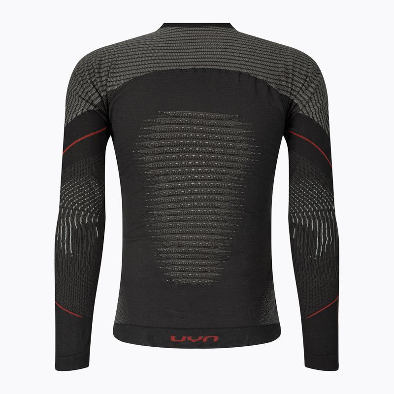 Men's thermal active sweatshirt UYN Evolutyon Comfort UW Shirt charcoal/white/red 2