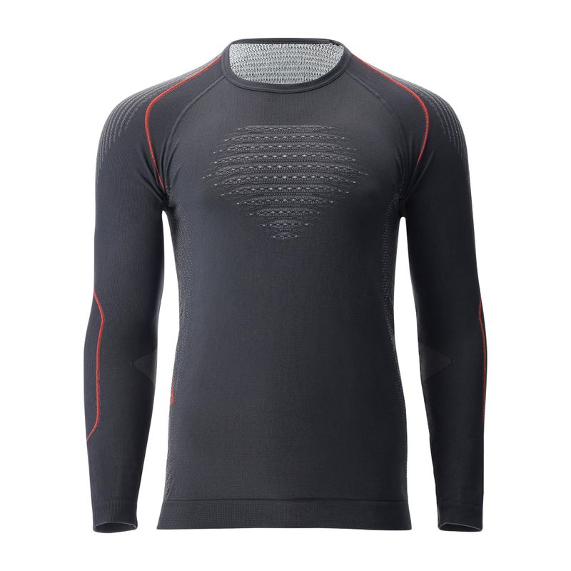Men's thermal active sweatshirt UYN Evolutyon Comfort UW Shirt charcoal/white/red 4