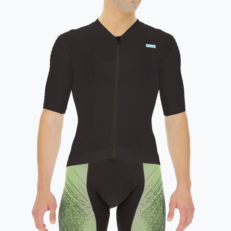 Men's cycling jersey UYN Airwing black/black 3