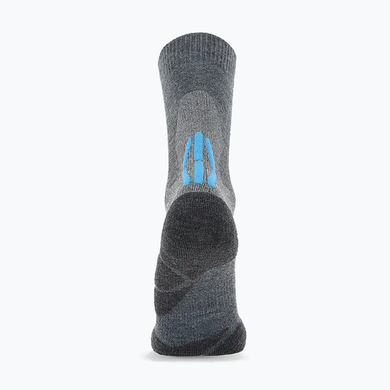 Women's socks Uyn Trekking 2IN Merino Mid mid grey/turquoise 3