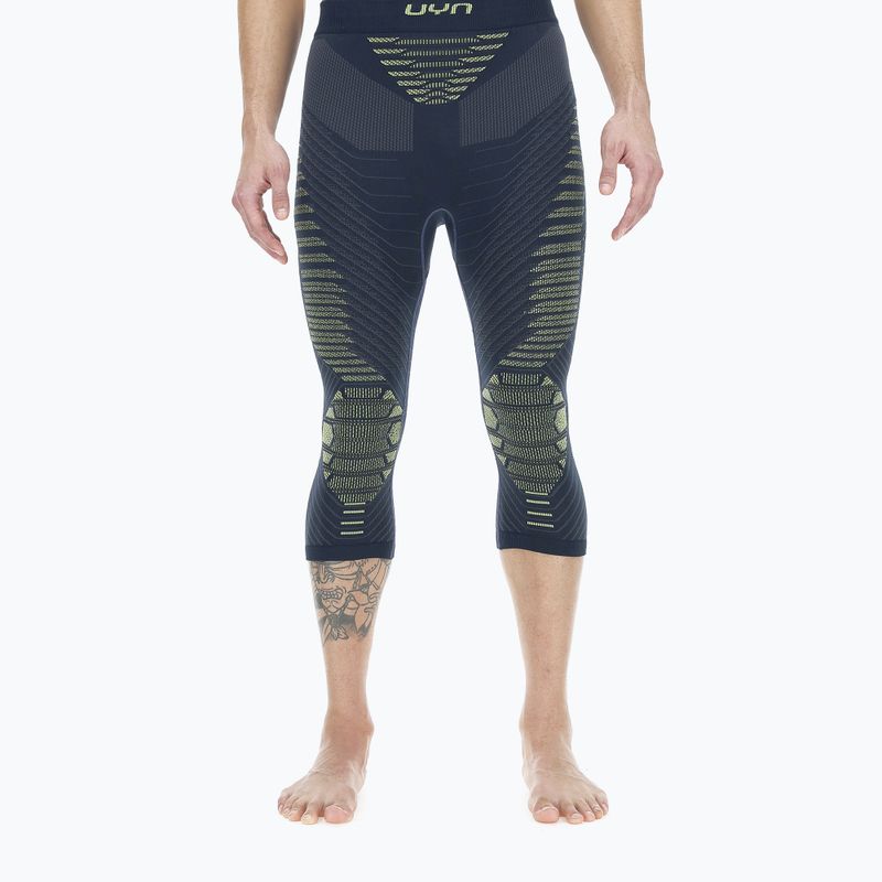 Men's thermoactive pants UYN Resilyon Ue UW Medium dark blue/yellow 4