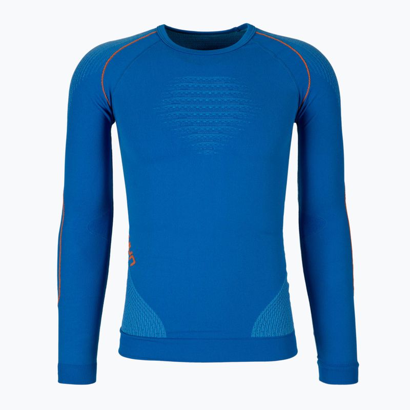Men's thermal active sweatshirt UYN Evolutyon UW Shirt blue/blue/orange shiny