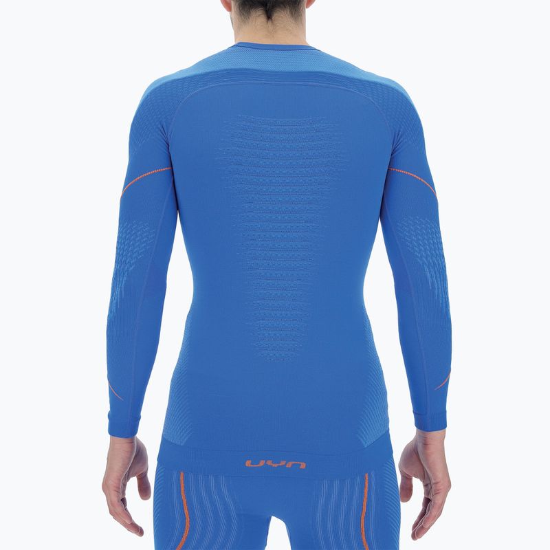 Men's thermal active sweatshirt UYN Evolutyon UW Shirt blue/blue/orange shiny 5