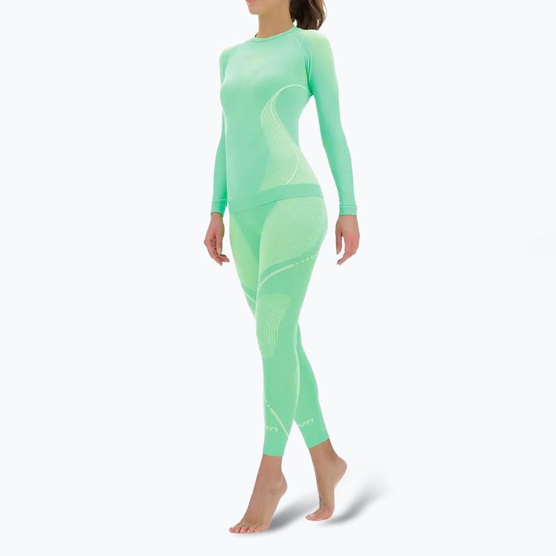 Women's thermal active sweatshirt UYN Evolutyon UW Shirt light green/white/white 2