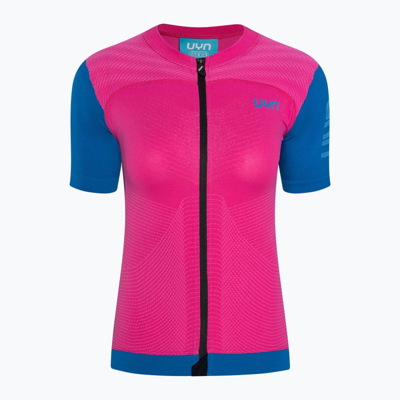 Women's cycling jersey UYN Garda magenta/cyan 5