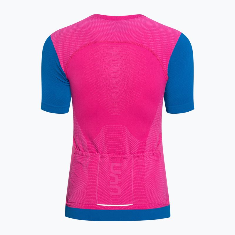 Women's cycling jersey UYN Garda magenta/cyan 6