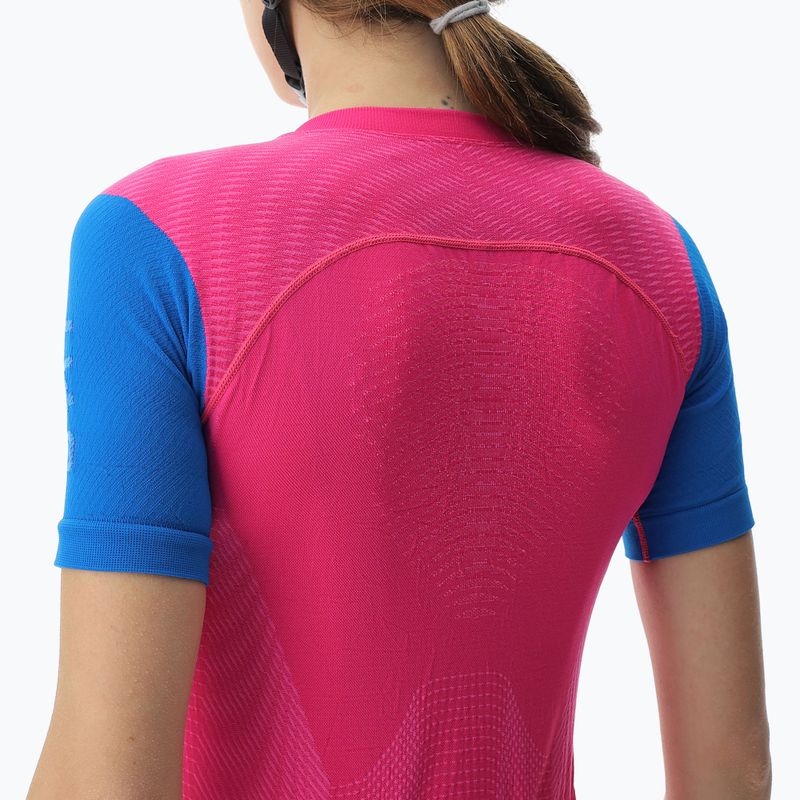 Women's cycling jersey UYN Garda magenta/cyan 4