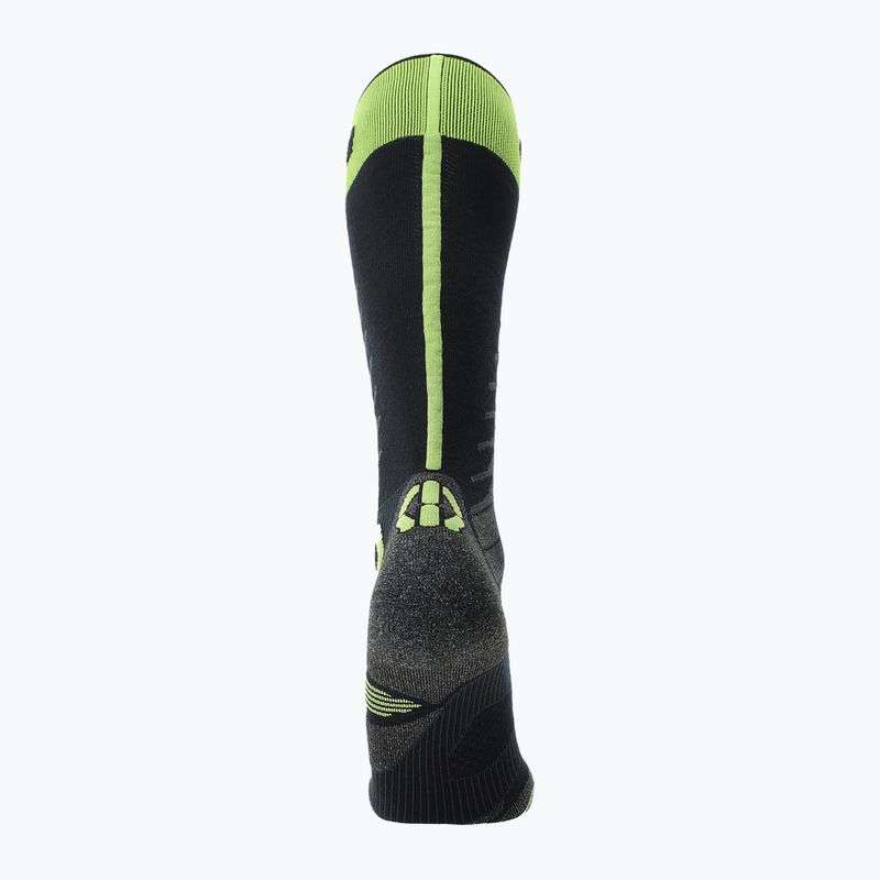 Men's UYN Ski One Merino black/lime ski socks 4