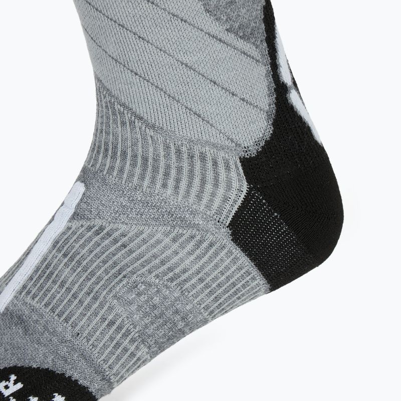 Men's ski socks UYN Ski One Merino grey melange/white 3