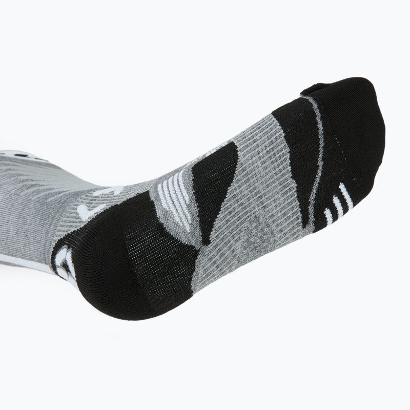 Men's ski socks UYN Ski One Merino grey melange/white 5