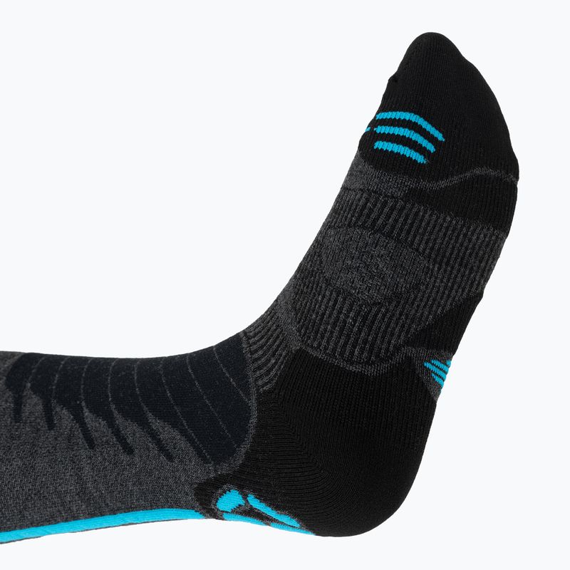 Men's ski socks UYN Ski One Merino anthracite/turquoise 6