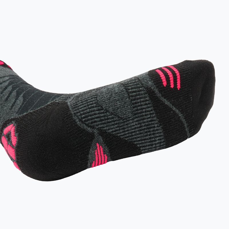 Men's ski socks UYN Ski One Merino anthracite/pink 5