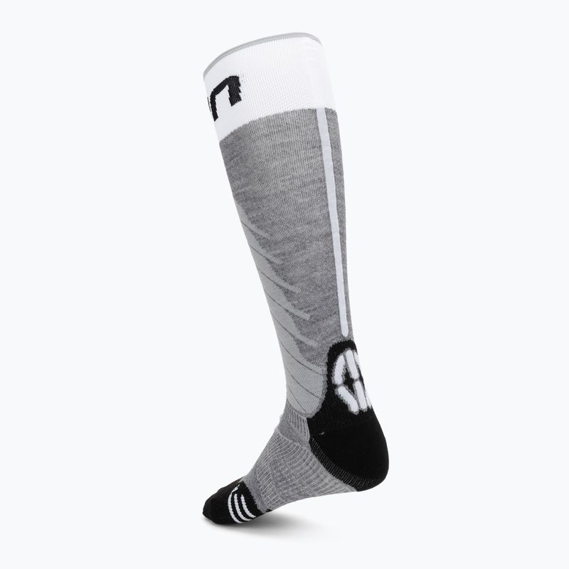 Women's ski socks Uyn Ski One Merino Socks grey melange/white 2