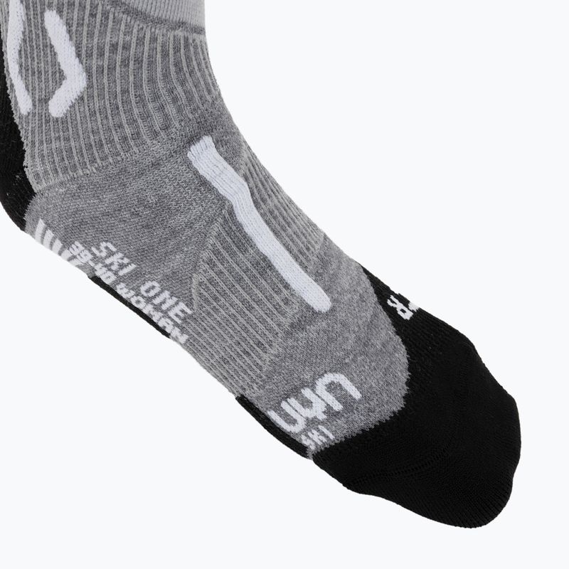 Women's ski socks Uyn Ski One Merino Socks grey melange/white 3