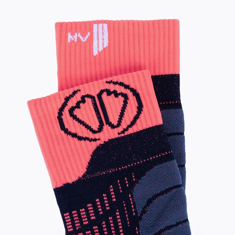 Women's ski socks UYN Ski One Merino pink/black 5