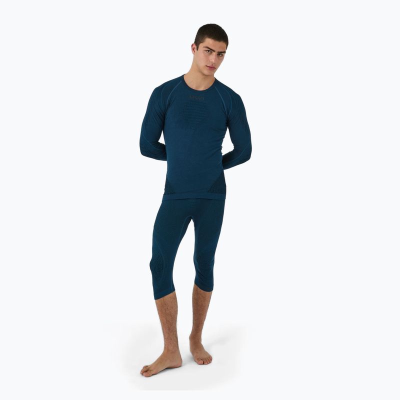 Men's thermal active sweatshirt UYN Evolutyon Biotech blue poseidon 2