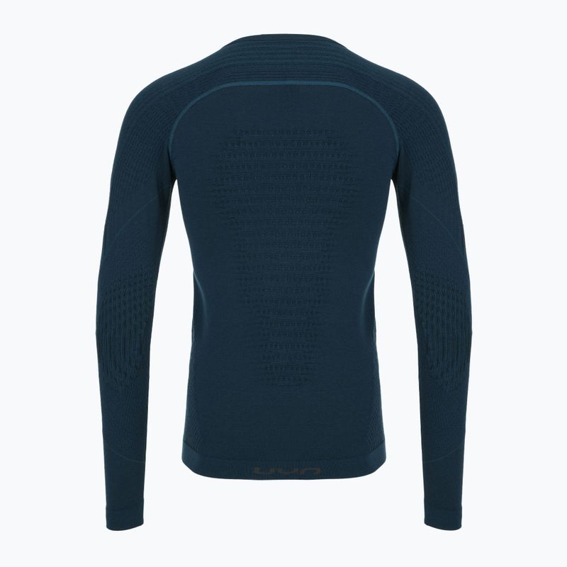 Men's thermal active sweatshirt UYN Evolutyon Biotech blue poseidon 4