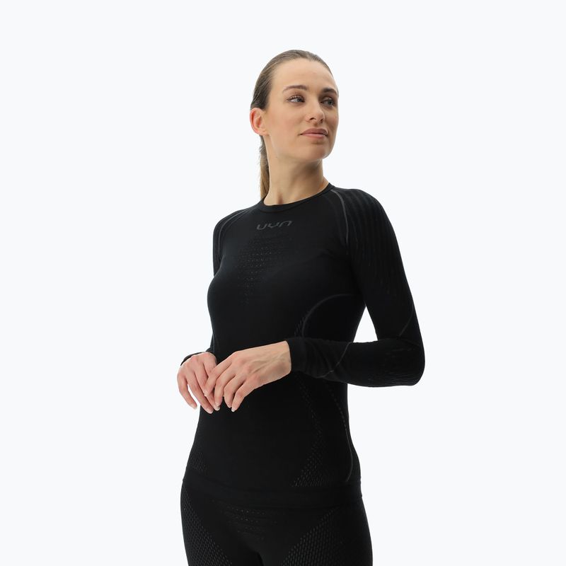 Women's thermal active sweatshirt UYN Evolutyon Biotech black 9