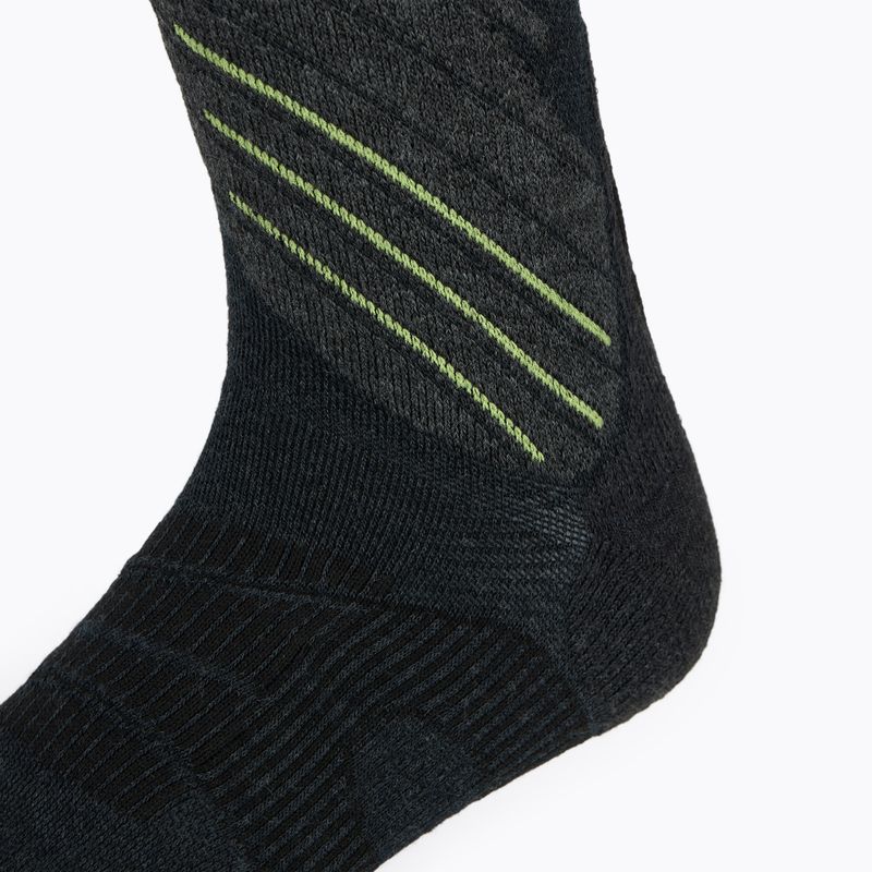Men's ski socks UYN Ski One Comfort Fit anthracite/lime 3