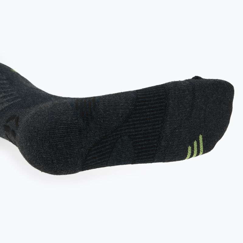 Men's ski socks UYN Ski One Comfort Fit anthracite/lime 4